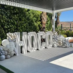 Marquee Letters Shelf Wall