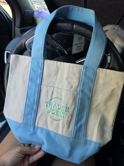 Trader Joe's Mini Tote - Blue
