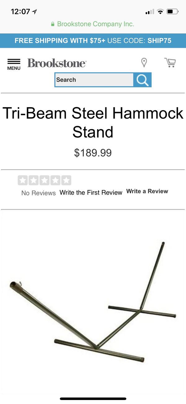 Used Tri Beam Steel Hammock Stand For In Murrieta Ca Offerup Used Tri Beam Steel Hammock Stand