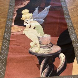 Tinker Bell 40" Cotton Tapestry Wall Hanging Disney Tink fairy