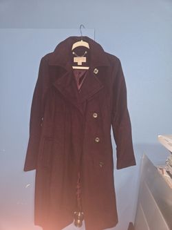 Michael Kors Size Large Burgundy Coat