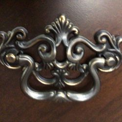 Antique Cabinet Pulls, Not Plastic. They Are Metal