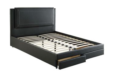 Queen Size Black Tufted with Orthopedic Mattress Included