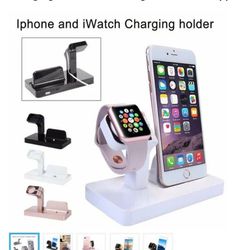 Charging Dock Stand Charger Holder for Apple Watch iWatch iPhone 7 6S Plus 8 X