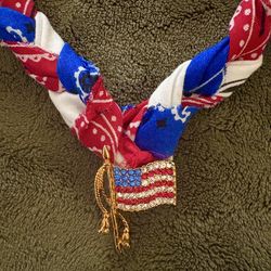 Patriotic Bandana Necklace