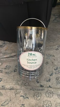 NEW Sealed Kitchen Source 20-Piece Stainless Steel Flatware Set – Service for 4