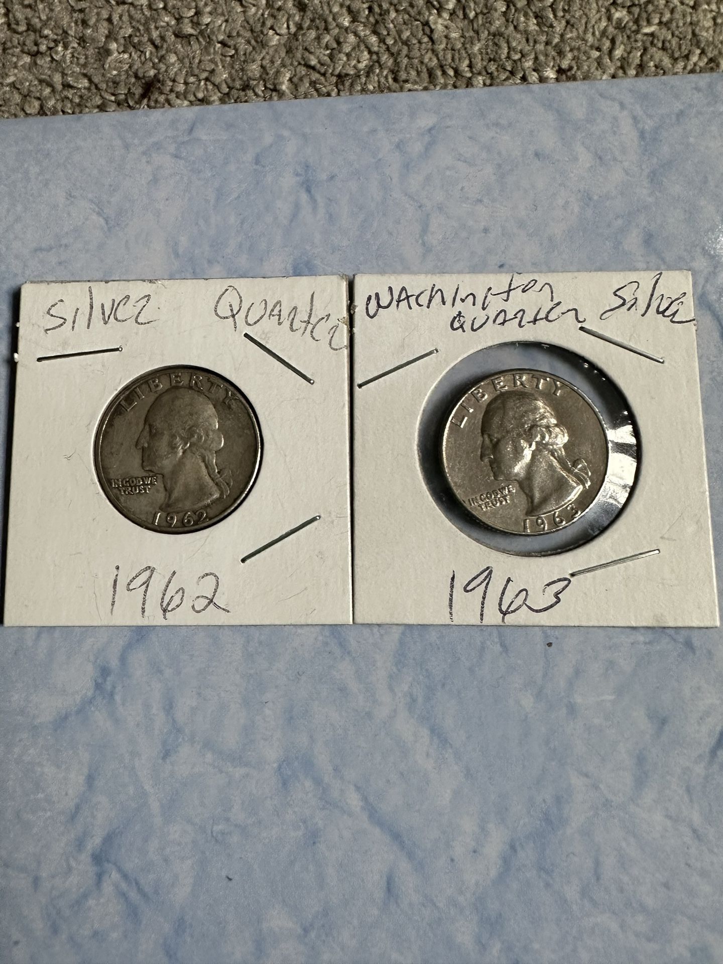Two Lot Quater 1962-1963 _90% Silver $35