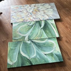 3 Decorative Pictures Great Condition 