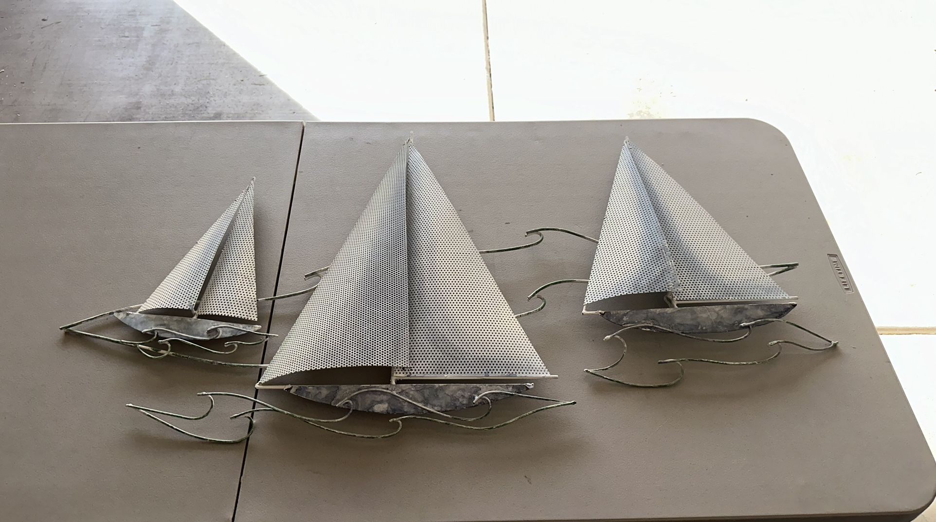 Metal Sailboat Wall Art!!