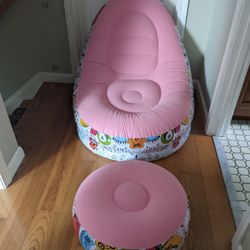 Inflatable Lounge Chair With Ottoman 