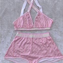 Pink Fendi Swimsuit