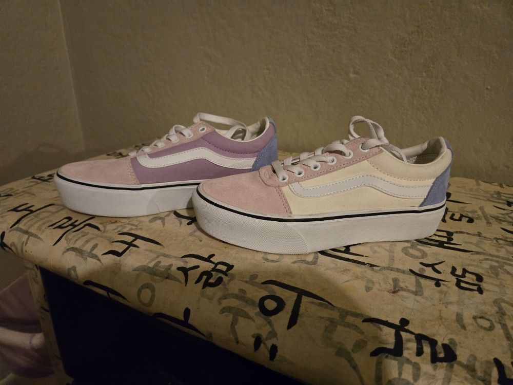 Vans Old Skool Two-toned Pink/Beige Women's Size 8