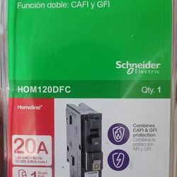 120v 20amp square d homeline gfci/afci breaker