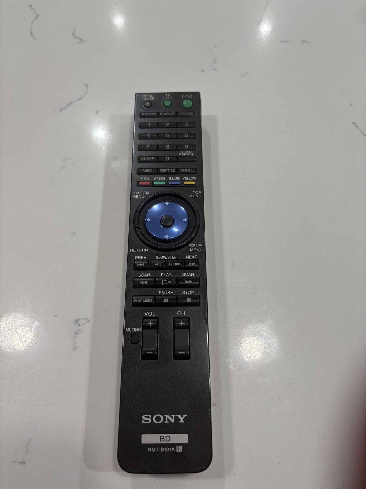 Genuine Sony RMT-B101A Blu-Ray Remote for BDP-S300 BDP-S301 BDP-S500 BDP-S2000ES