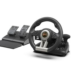 New Open Box PXN Racing Wheel, V3II 180 Degree Universal USB Game Steering Wheel With Pedals
