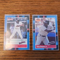 SAN DIEGO PADRES TONY GWYNN BASEBALL CARDS, 1988 DONRUSS