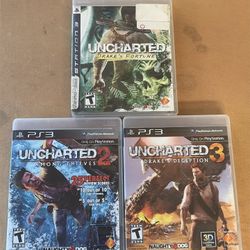 Uncharted 1, 2 & 3 Trilogy 3 Games (PlayStation 3 PS3) 