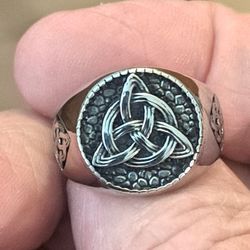 Vintage Celtic Knot 316L Stainless Steel Ring