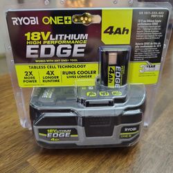 Ryobi 18v HP EDGE 4Ah Battery / NEW SEALED 