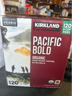 120 kcup of dark roast coffee
