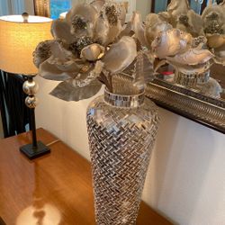 Vase And Faux Flowers