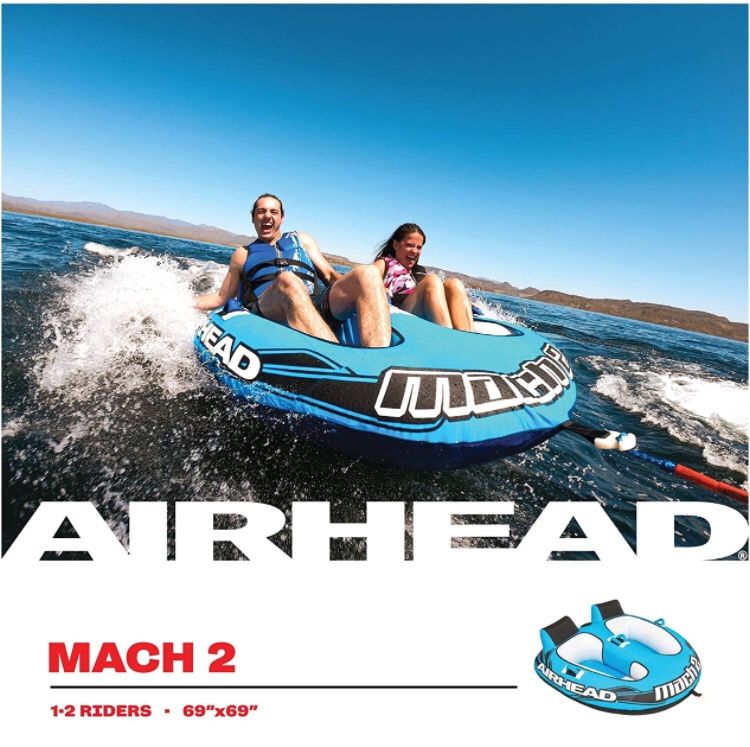 Airhead Mach | Towable Tube for Boating - 1, 2, and 3 Rider Sizes