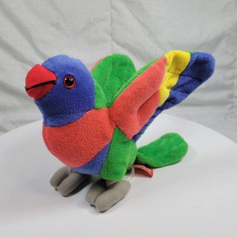 Wild Republic Rainbow Australian Lorikeet Parrot Bird Plush 8" Stuffed Animal