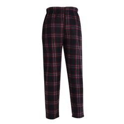 Men's Plaid Fleece Pajama Pant Black / Red / White