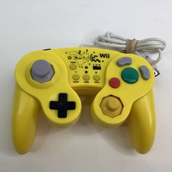 Nintendo Wii Pikachu Corded Controller 