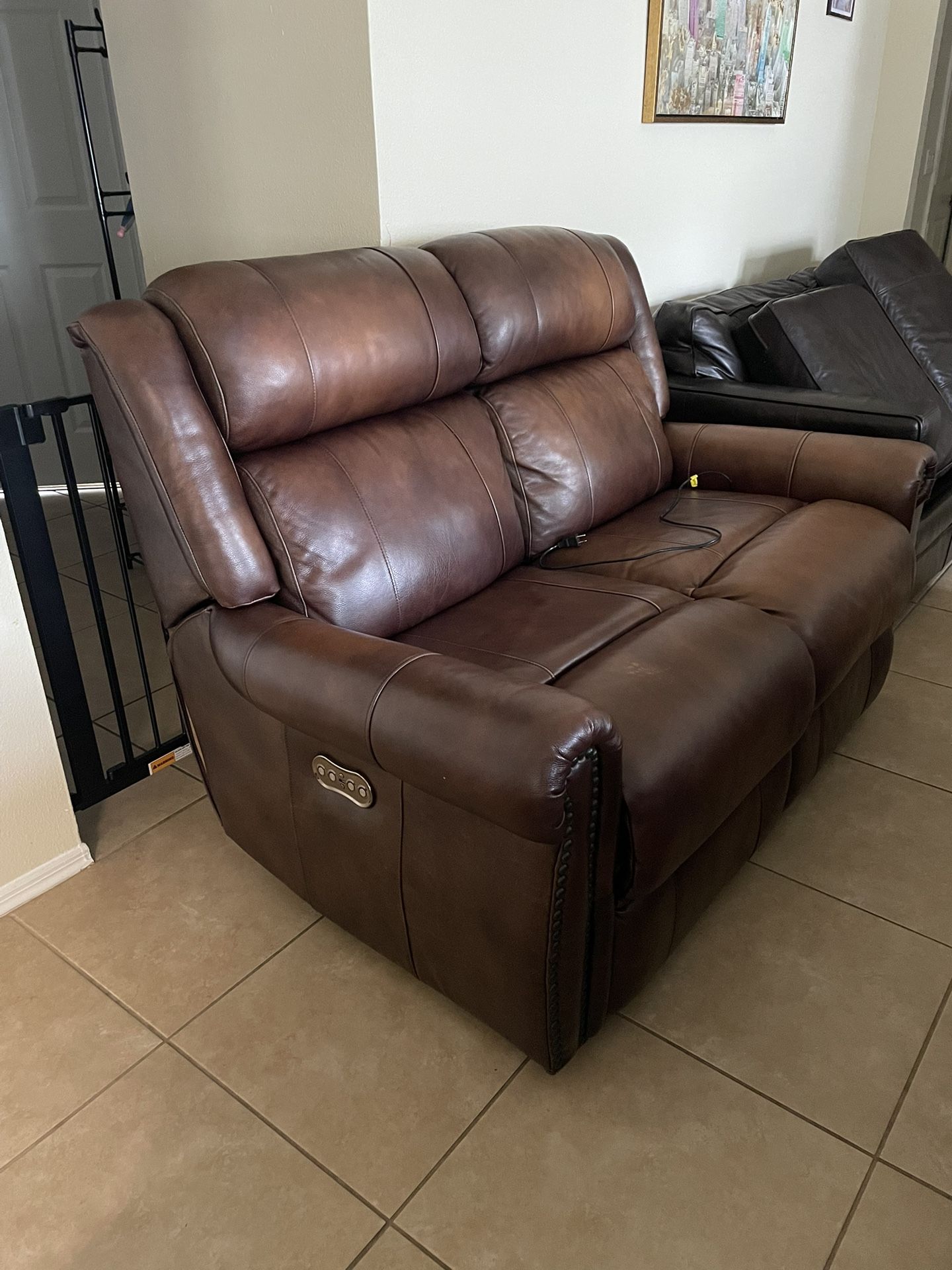 Reclinable Loveseat Couch With USB 