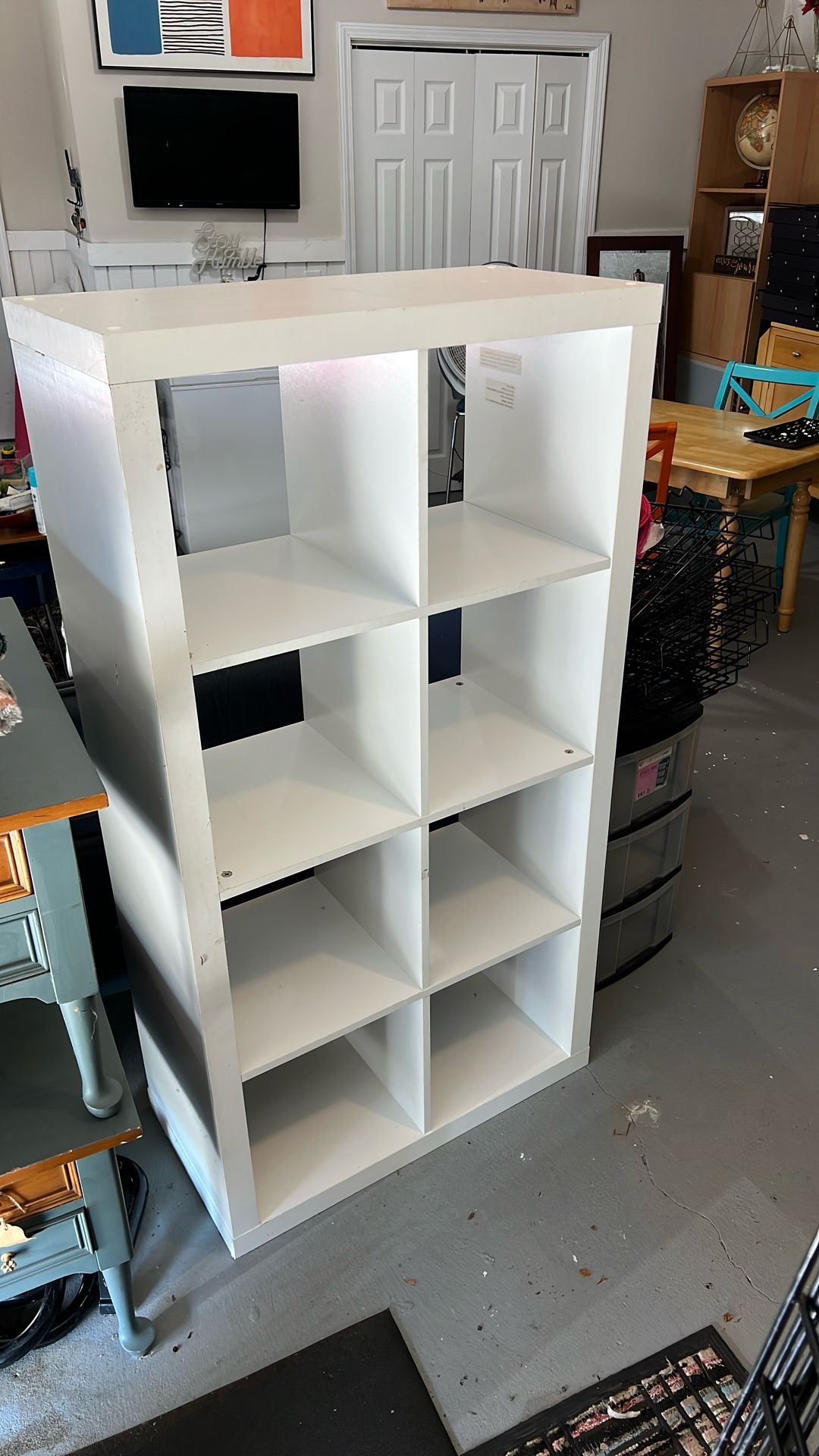 White cube shelf