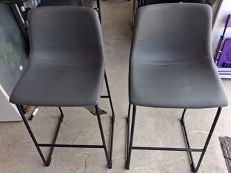 Signature design by Ashley Tall UPH barstool, gray,  (2) D372-830
