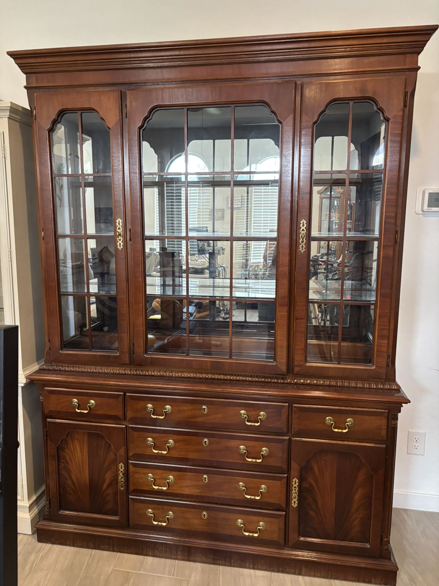 Dark Brown China Cabinet