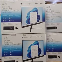 24" Screen All In 1 Desktop Computer 🖥 Windows 11. Keyboard And Mouse Included.  90 DAYS Warranty 