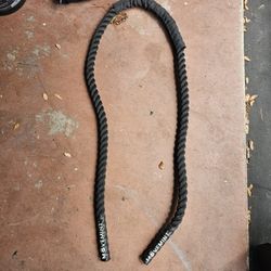 MOVEMINT Heavy Weighted Jump Rope (8.5lbs) - 9 Foot Length 2 Inches Thick - w/Protection Sleeve