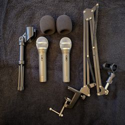 2 SAMSON Q2U MICS for Music / Recording & Podcasting  +MORE *Read ADD**