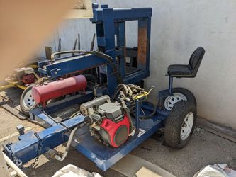 Big Ass Log Splitter With Swing Chair