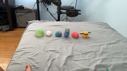 Assorted Squishies (Disney, egg, Marvel, llama, red panda, green blob)