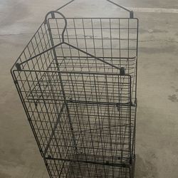 Set Of Two Wire Hanging Storage Racks 