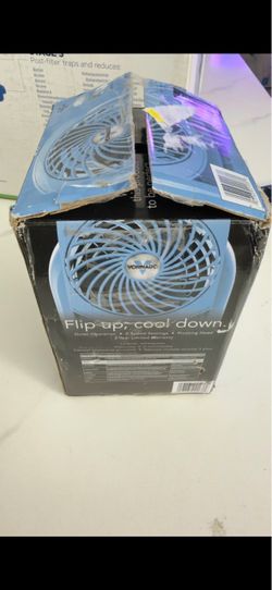 Vornado Flippi V6 Personal Desk Fan – Blue – Open Box