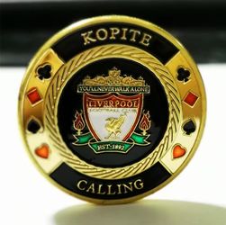 Liverpool FC Limited Edition Poker Card Guard Coin Chip