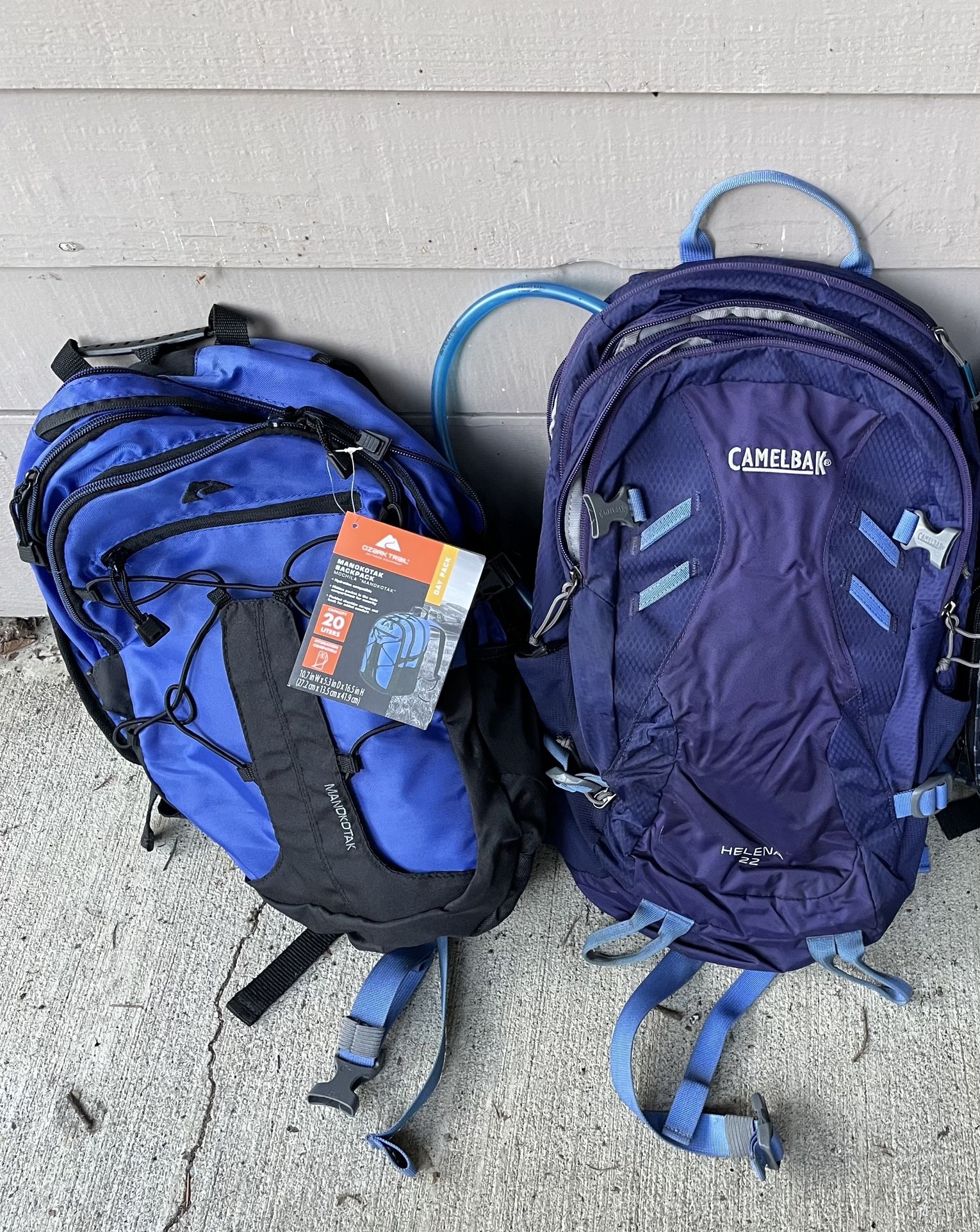 Two Hiking Backpacks