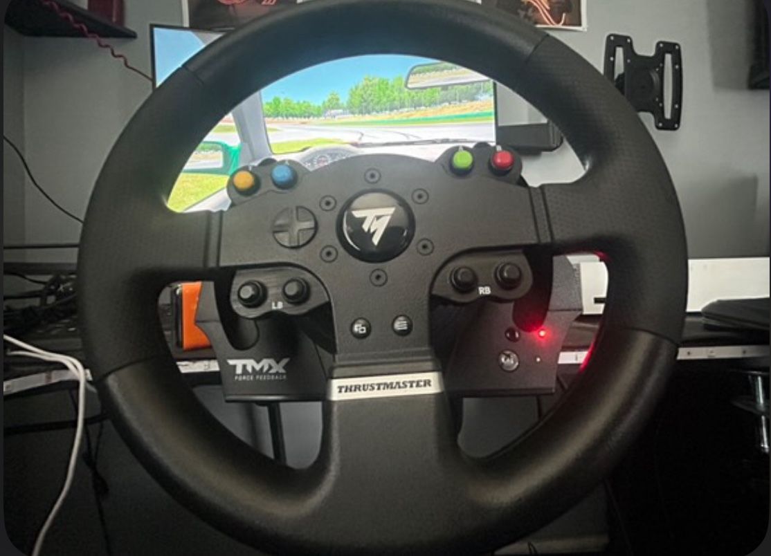 Tmx Forcefeed Back Steering Wheel An Thrust master Stick shift 