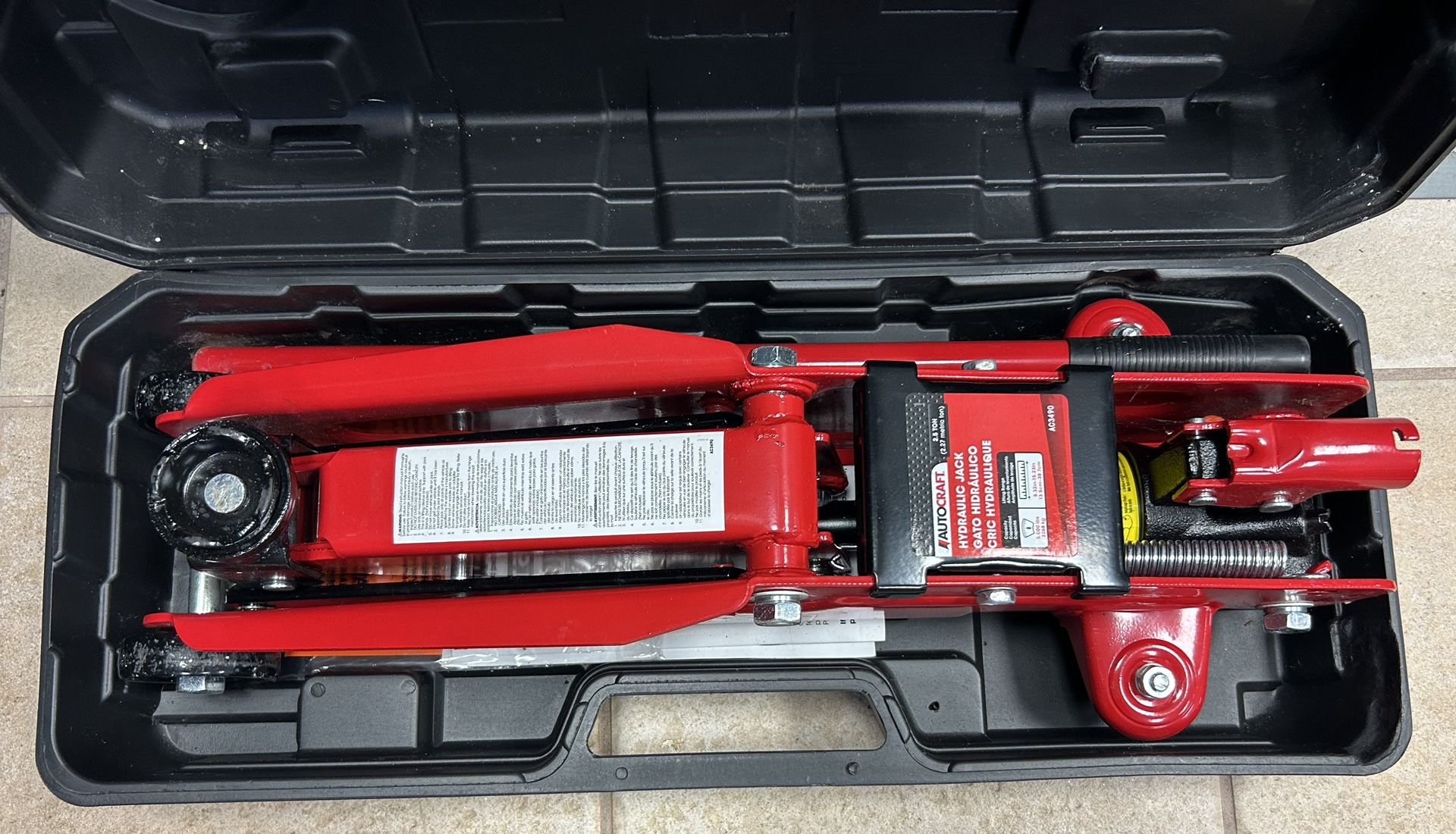 AUTOCRAFT AC3490 2.5 Ton Hydraulic Floor Jack In Case for Sale in