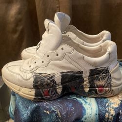 Gucci Tiger Print Rhyton Men's Sneakers