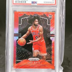 Coby White Ruby Wave Prizm Rookie Refractor Psa 10