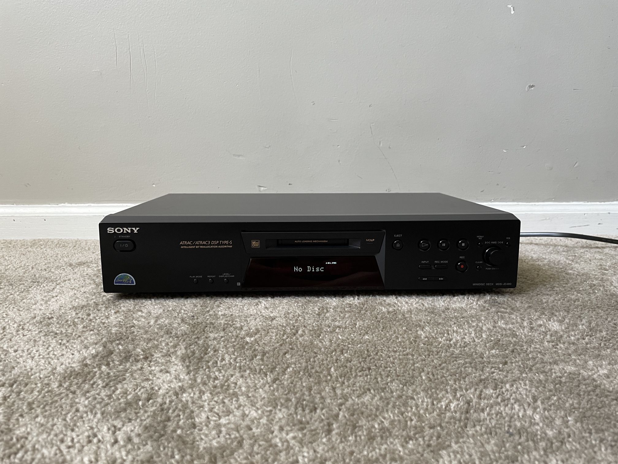 Sony MDS-JE480 MiniDisc Deck Player Recorder