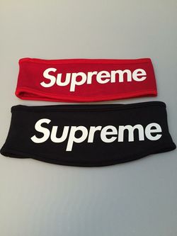 Supreme Fleece Headband (FW13) Black Red Nike for Sale in West 