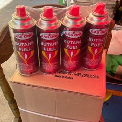Butane Gas For Stove 7 Dollars 4 Pack 