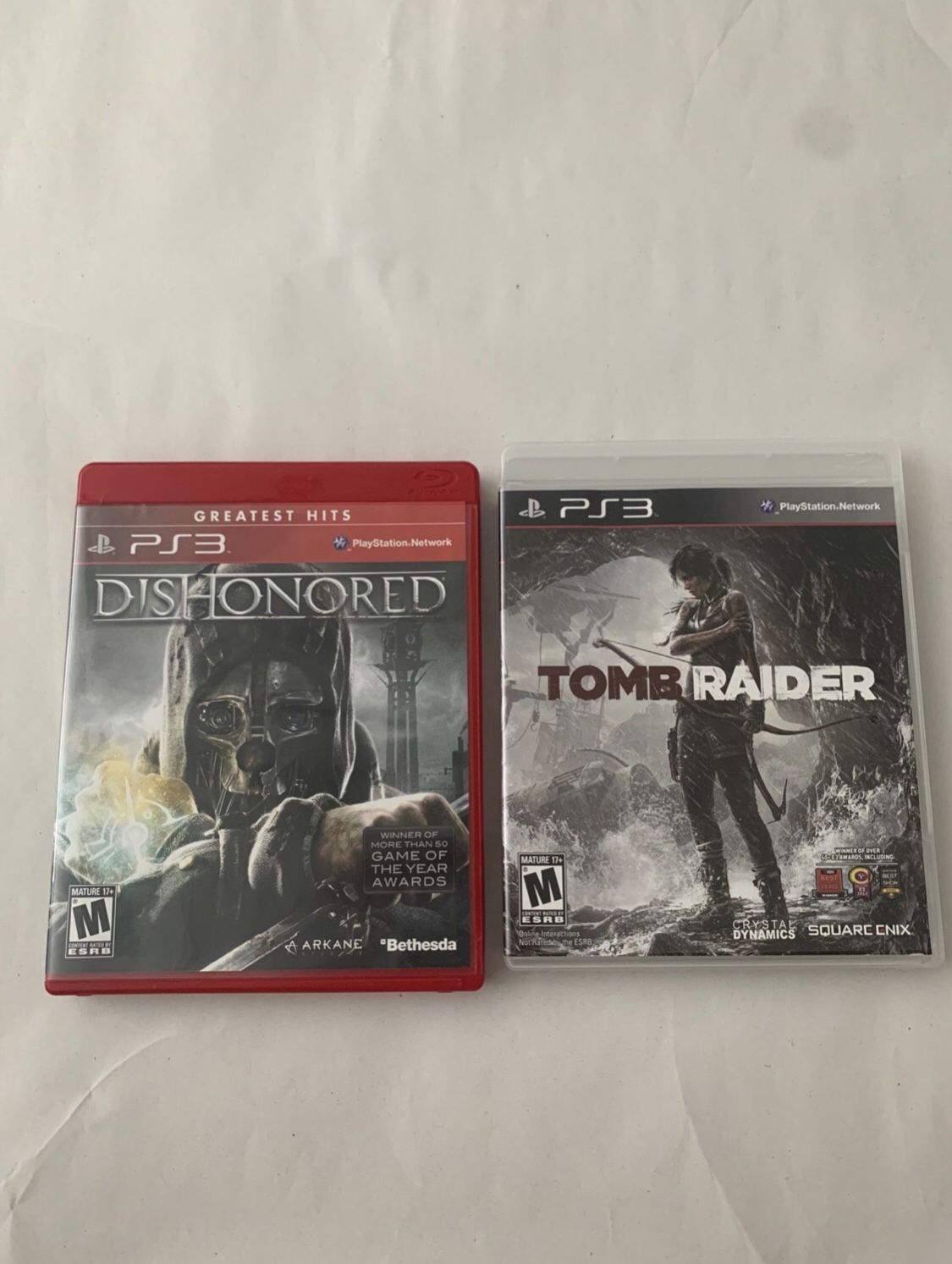 Tomb Raider and Dishonered ps3 | Tested | CIB